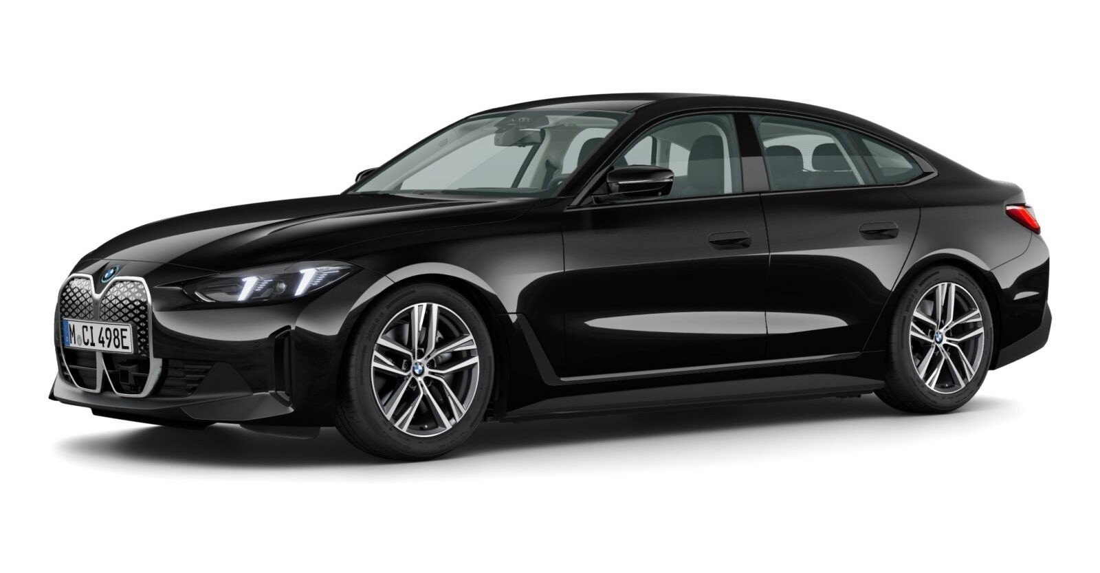 BMW BMW I in Schwarz von vorne BMW BMW I in Schwarz von vorne