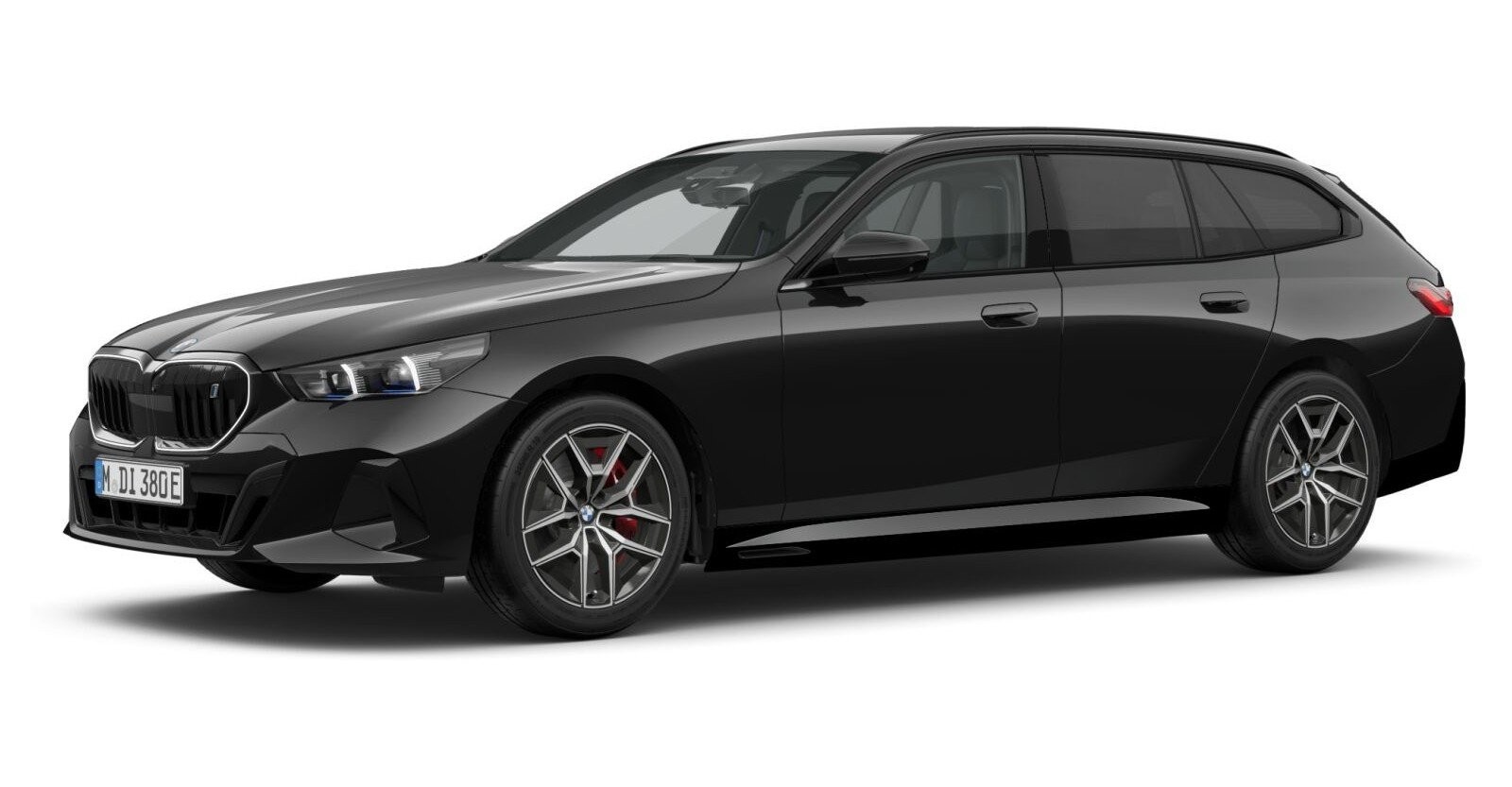 BMW BMW I in Schwarz von vorne BMW BMW I in Schwarz von vorne