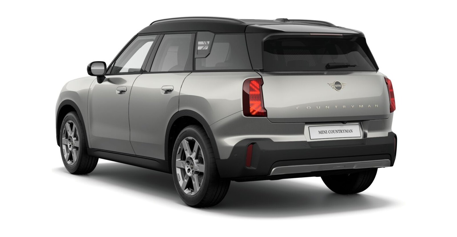 MINI MINI Countryman in Silber von hinten MINI MINI Countryman in Silber von hinten