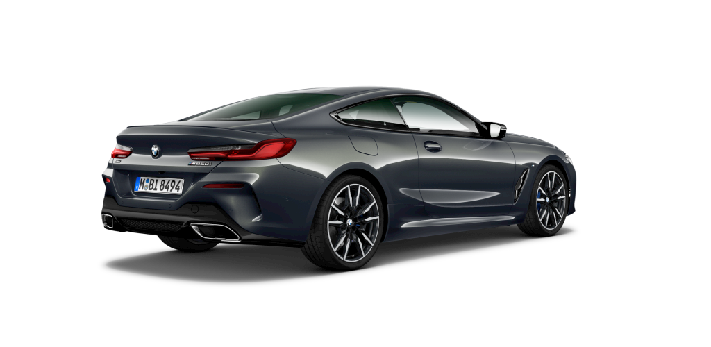 BMW BMW 8er in Grau von hinten BMW BMW 8er in Grau von hinten