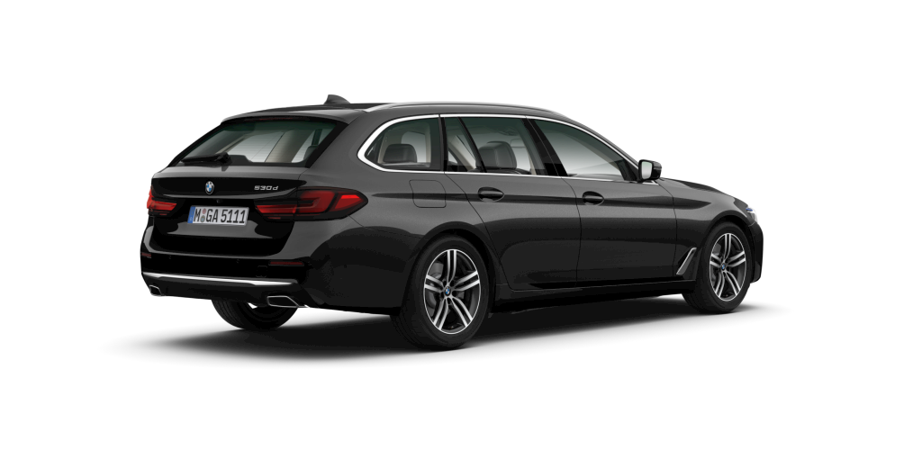 BMW BMW 5er in Schwarz von hinten BMW BMW 5er in Schwarz von hinten
