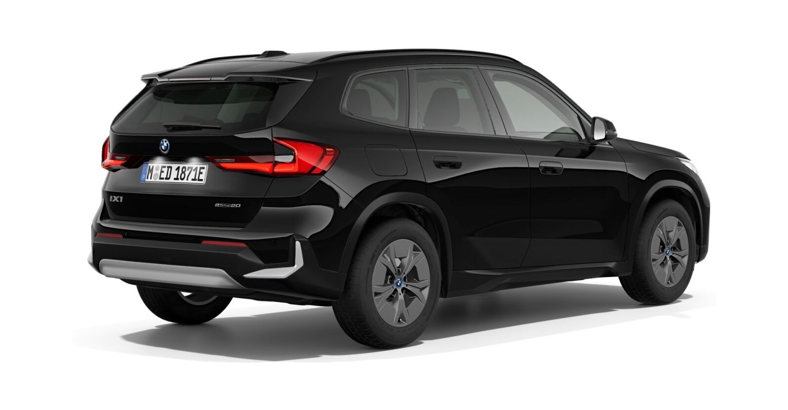 BMW BMW I in Schwarz von hinten BMW BMW I in Schwarz von hinten