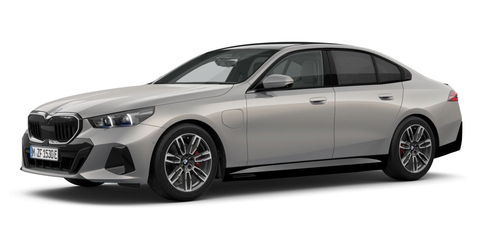 BMW 530e xDrive Limousine in Grau von vorne