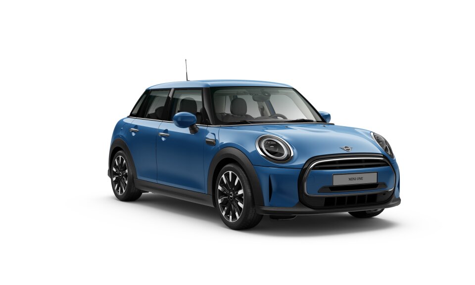 MINI One in Blau von vorne
