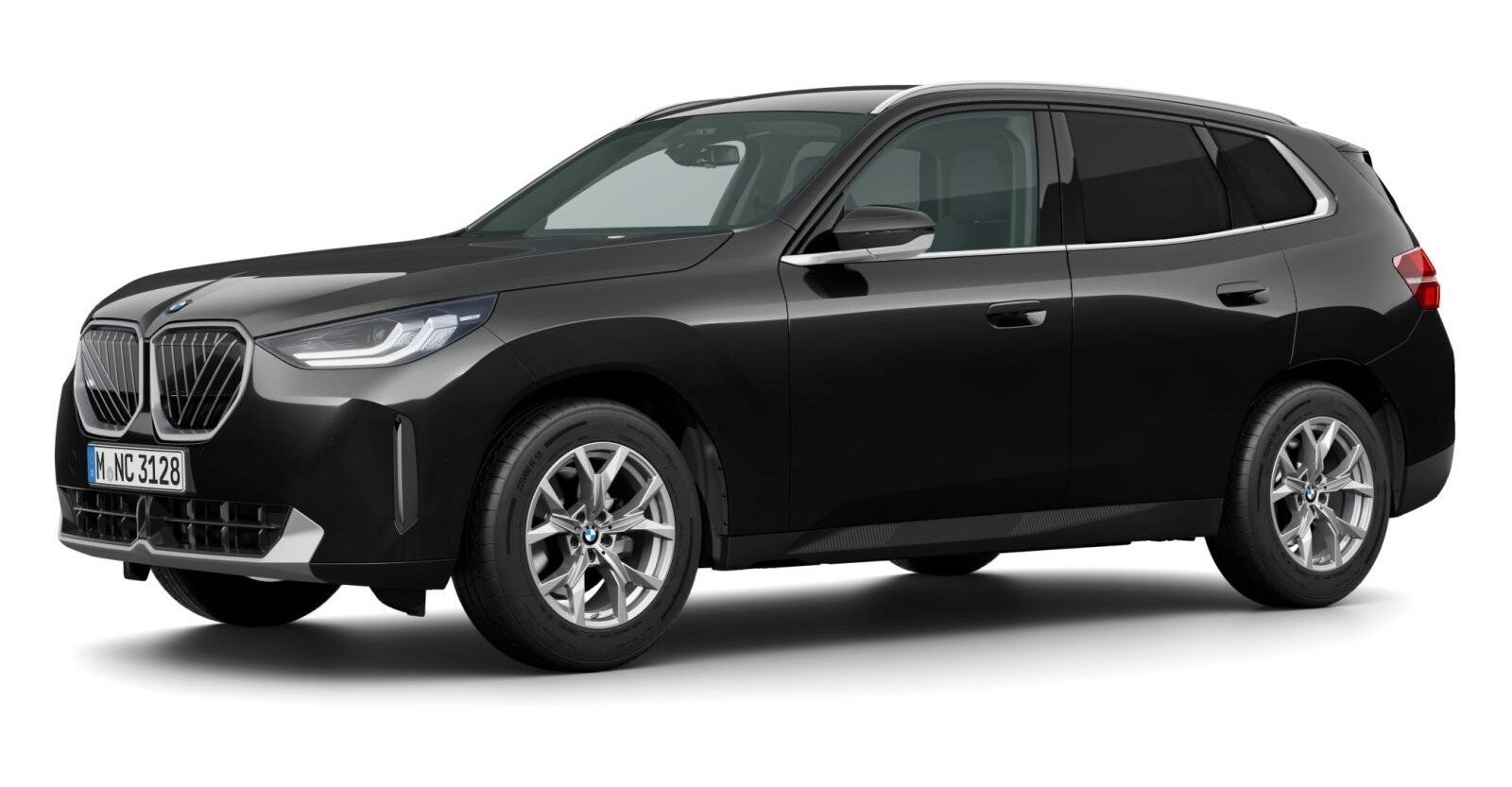 BMW X3 20d xDrive in Schwarz von vorne