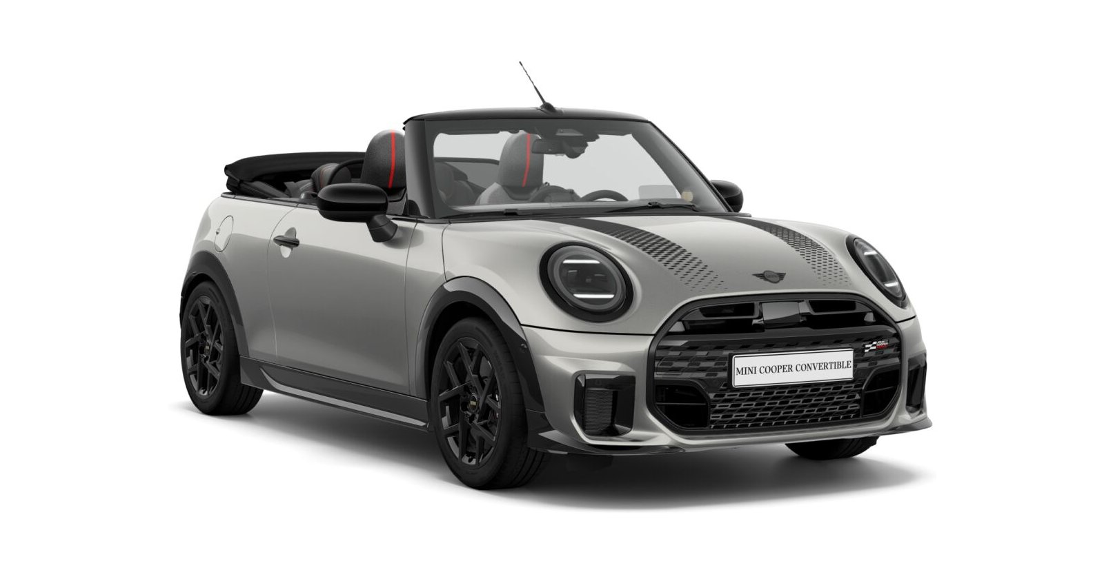MINI MINI Cabrio in Silber von vorne MINI MINI Cabrio in Silber von vorne