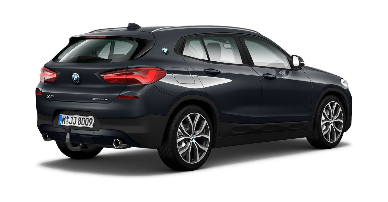 BMW BMW X in Grau von hinten BMW BMW X in Grau von hinten