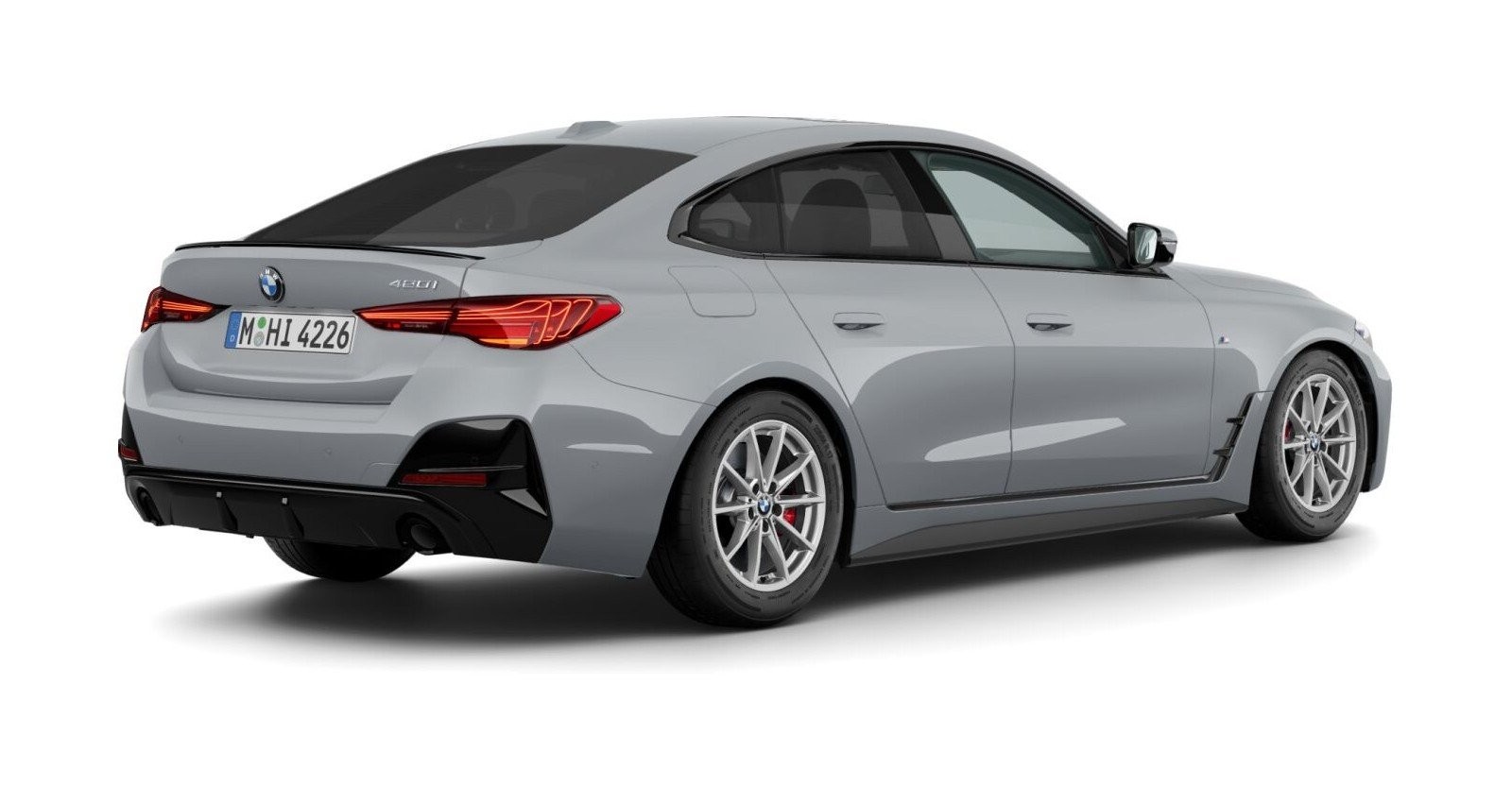 BMW BMW 4er in Grau von hinten