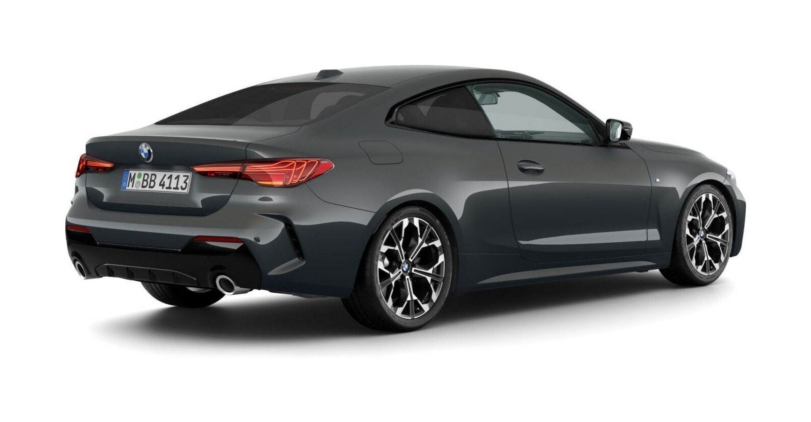 BMW BMW 4er in Grau von hinten BMW BMW 4er in Grau von hinten