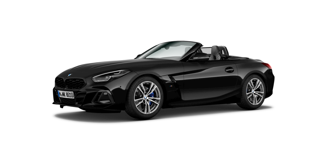 BMW Z4 M40i in Schwarz von vorne BMW Z4 M40i in Schwarz von vorne