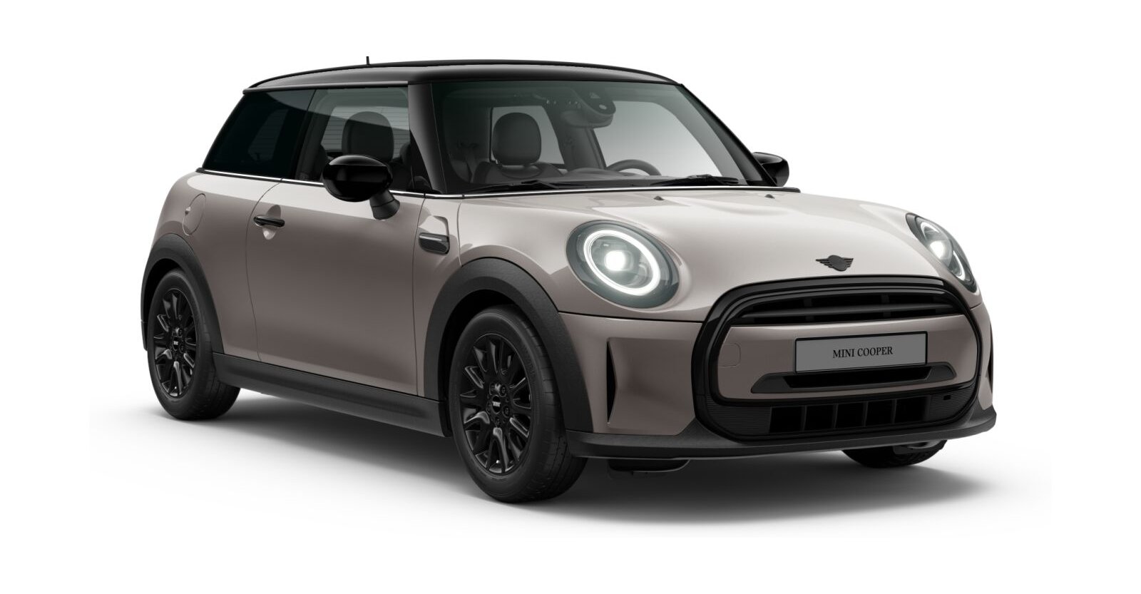 MINI Cooper 3-Türer in Grau von vorne MINI Cooper 3-Türer in Grau von vorne