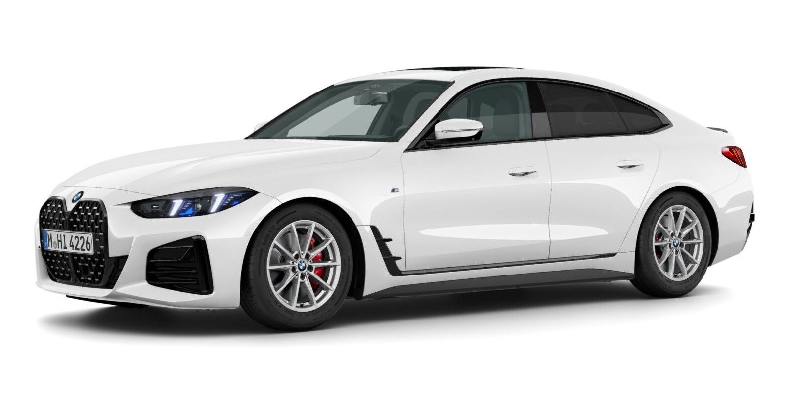 BMW BMW 4er in Weiß von vorne BMW BMW 4er in Weiß von vorne