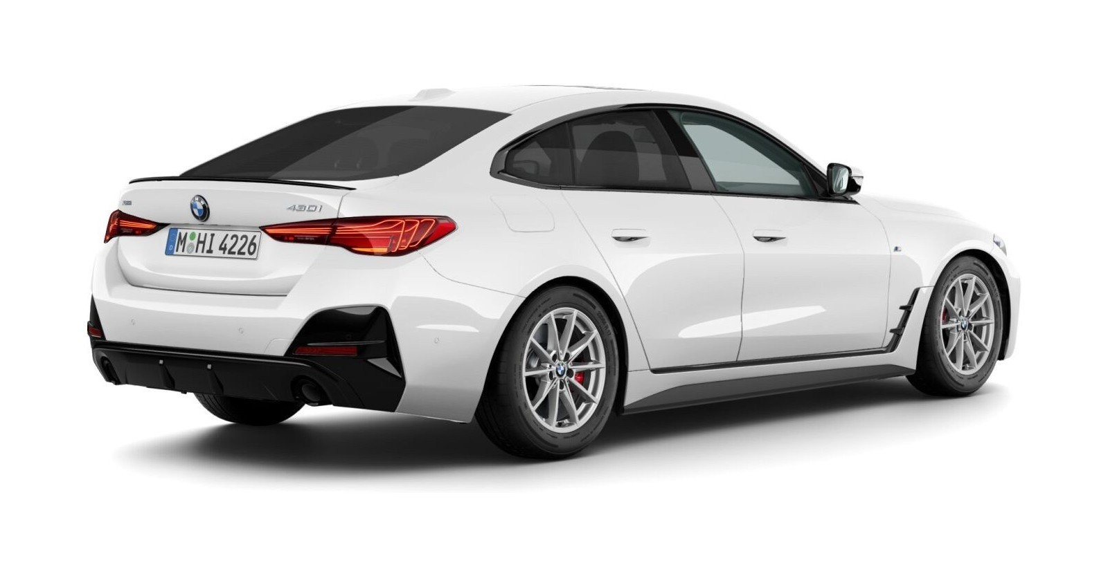 BMW BMW 4er in Weiß von hinten BMW BMW 4er in Weiß von hinten
