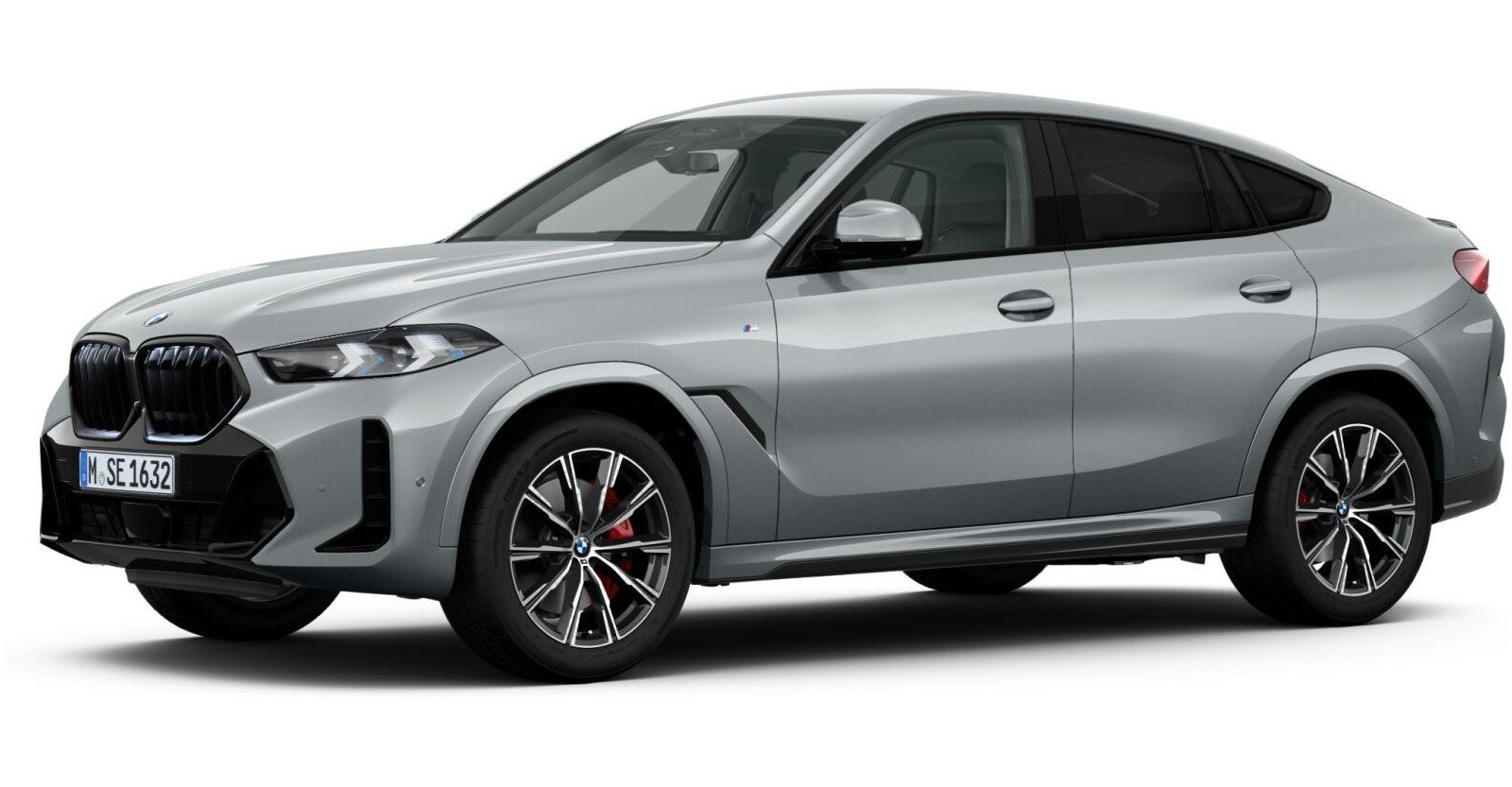 BMW X6 xDrive40d in Grau von vorne BMW X6 xDrive40d in Grau von vorne