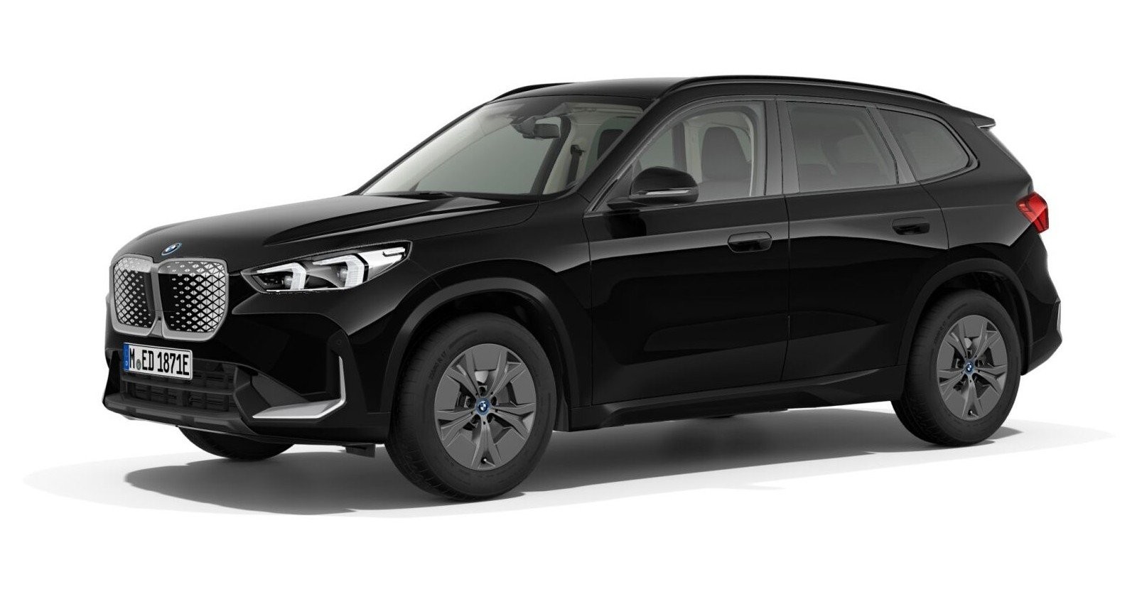 BMW BMW I in Schwarz von vorne BMW BMW I in Schwarz von vorne
