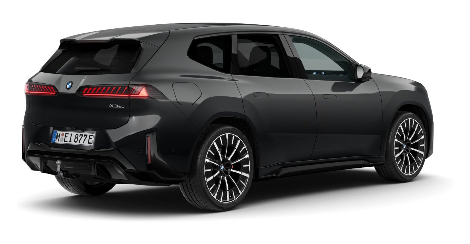 BMW BMW I in Schwarz von hinten BMW BMW I in Schwarz von hinten