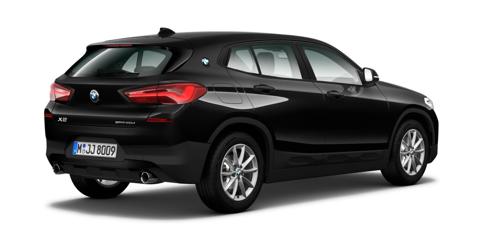 BMW BMW X in Schwarz von hinten BMW BMW X in Schwarz von hinten