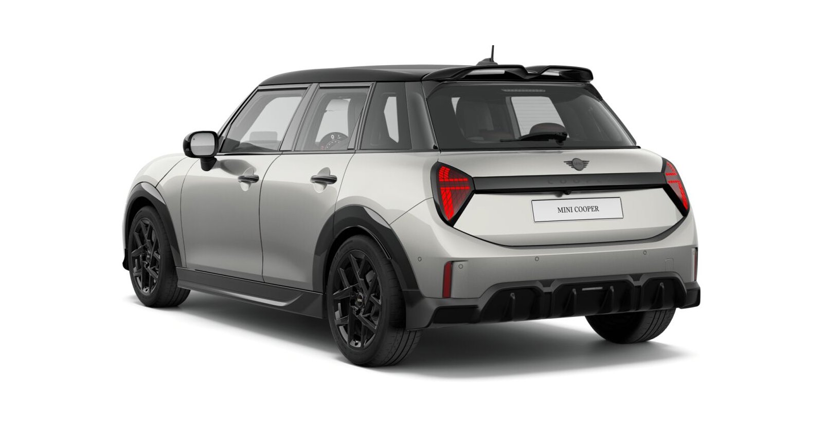 MINI MINI 3-Türer in Silber von hinten MINI MINI 3-Türer in Silber von hinten