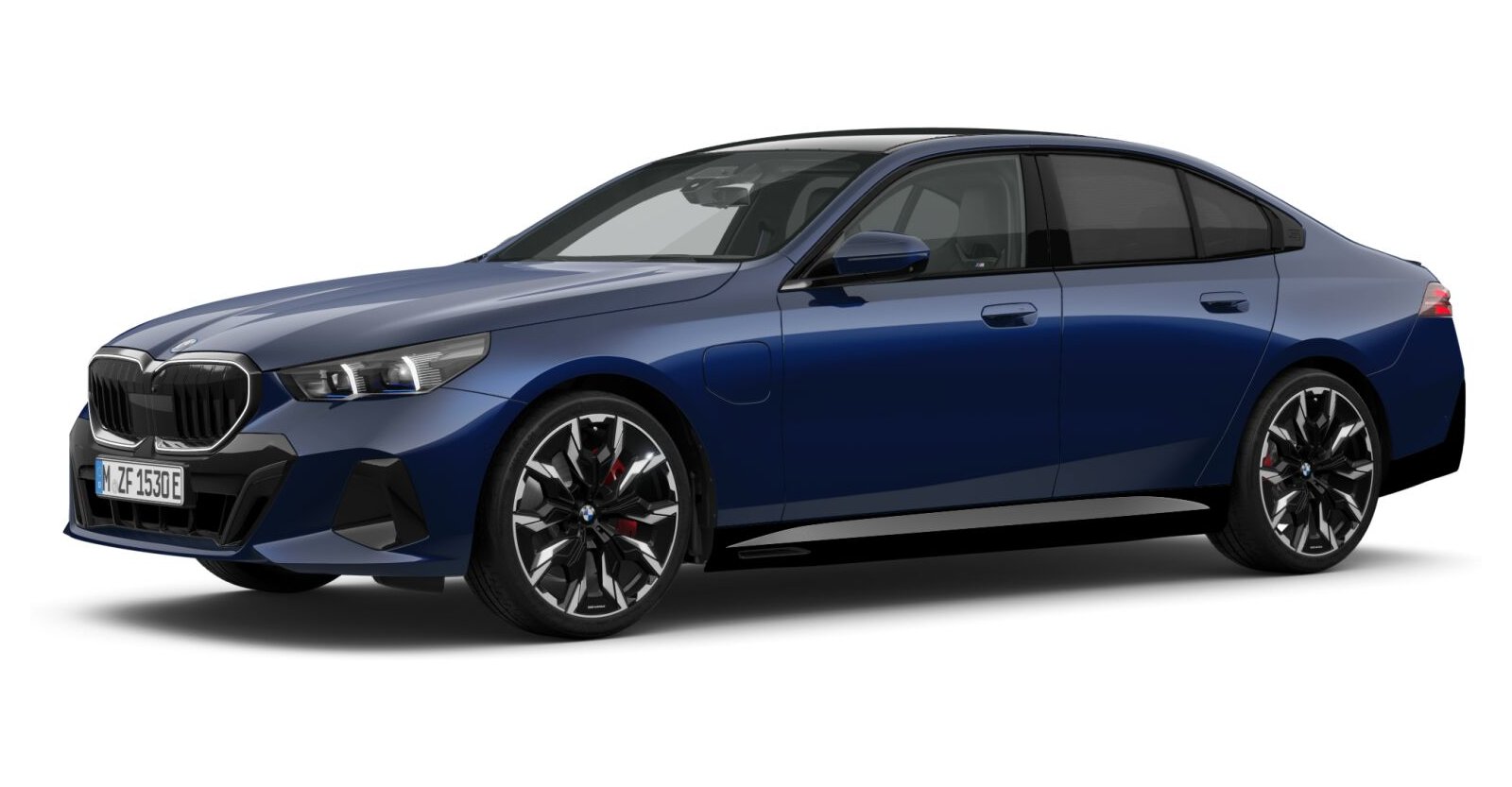 BMW BMW 5er in Blau von vorne