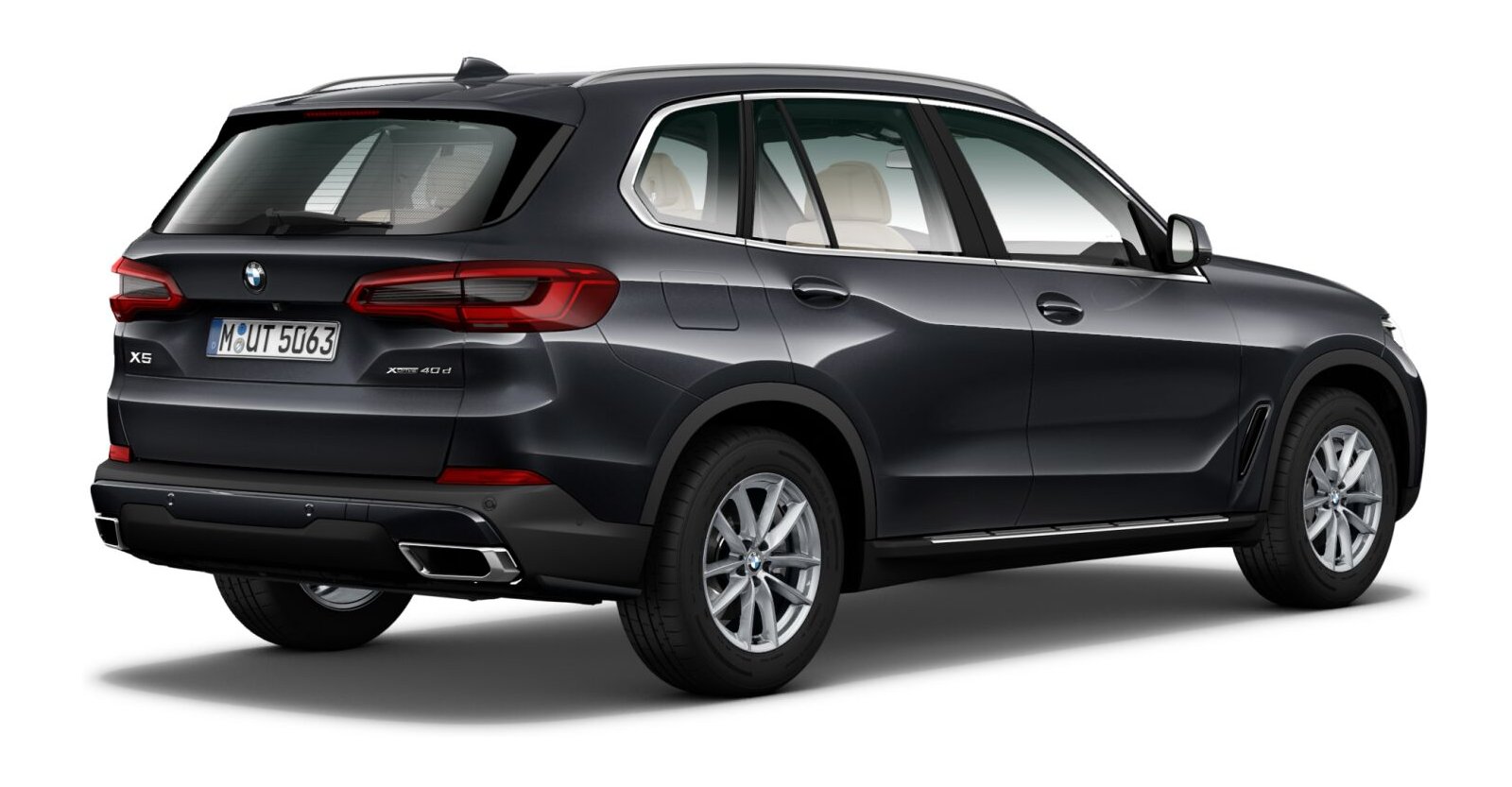 BMW BMW X in Grau von hinten BMW BMW X in Grau von hinten