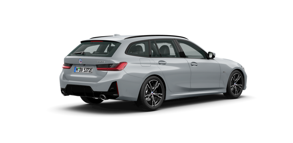 BMW BMW 3er in Grau von hinten BMW BMW 3er in Grau von hinten