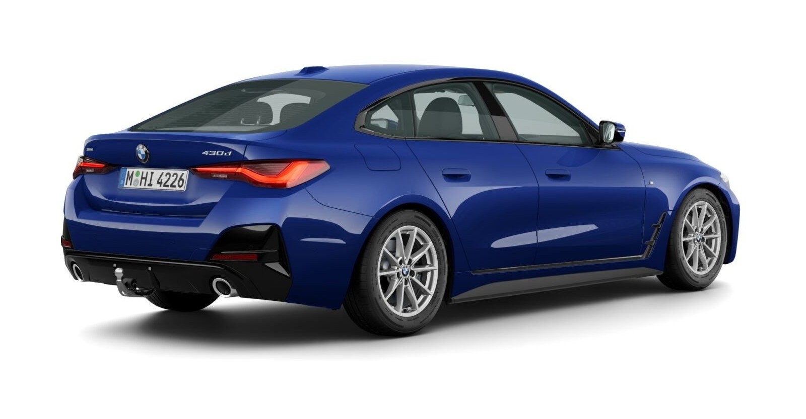 BMW BMW 4er in Blau von hinten BMW BMW 4er in Blau von hinten