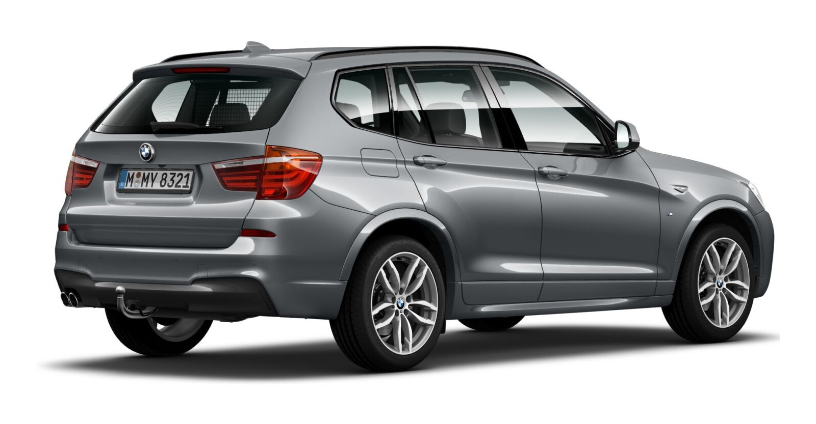 BMW BMW X in Grau von hinten BMW BMW X in Grau von hinten