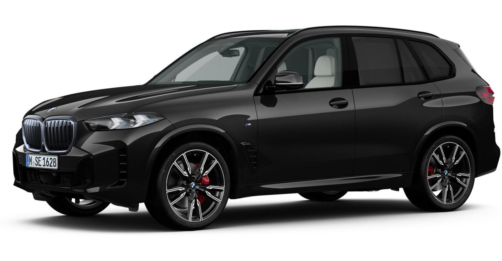 BMW X5 xDrive30d in Schwarz von vorne BMW X5 xDrive30d in Schwarz von vorne