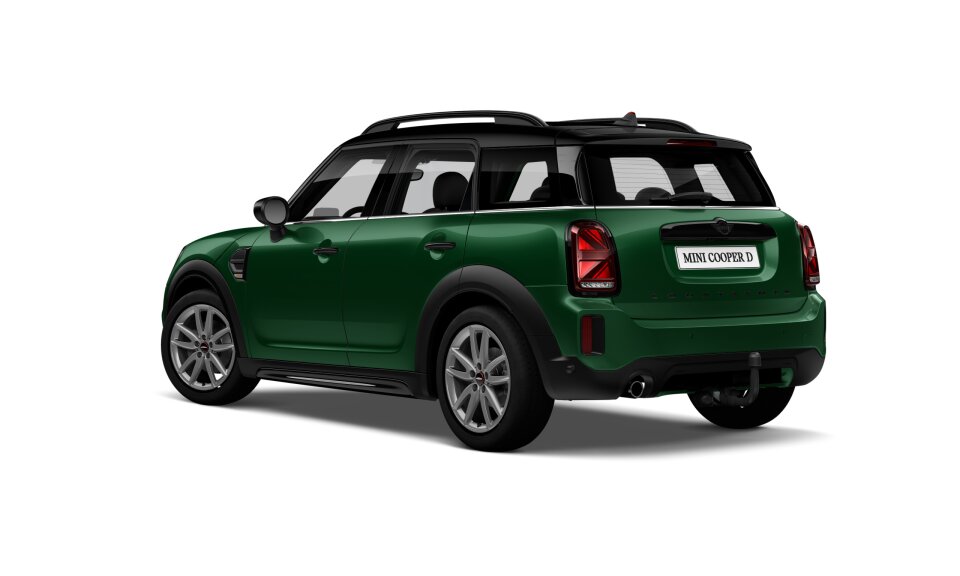 MINI MINI Countryman in Grün von hinten MINI MINI Countryman in Grün von hinten