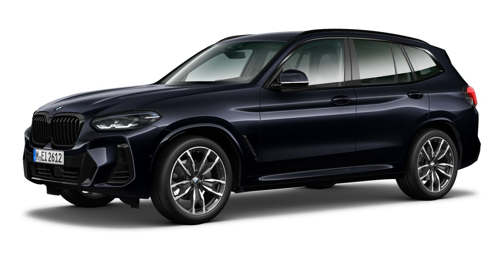 BMW X3 xDrive 30d in Schwarz von vorne BMW X3 xDrive 30d in Schwarz von vorne