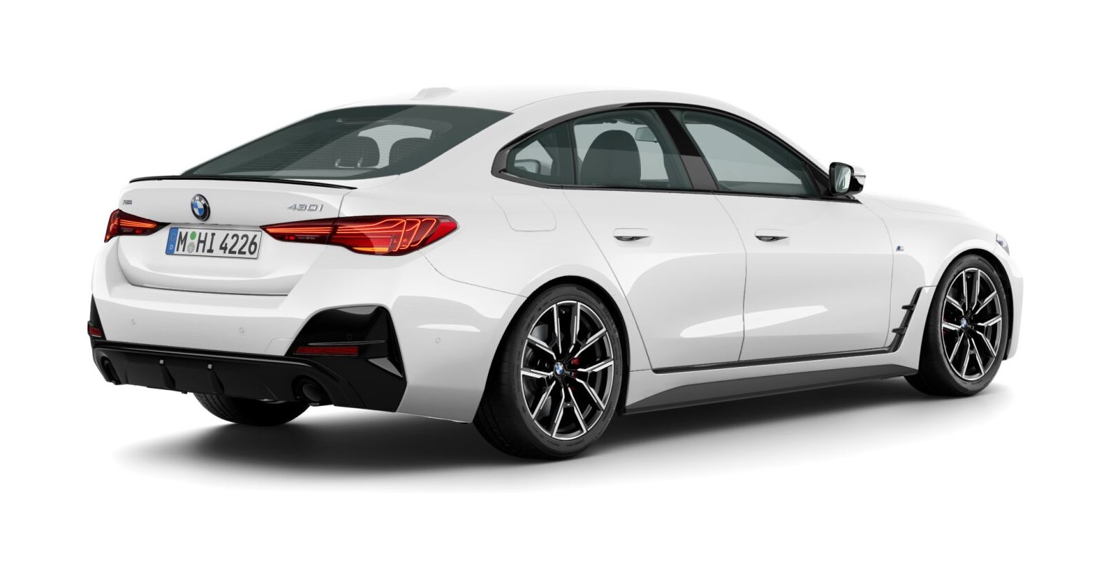 BMW BMW 4er in Weiß von hinten BMW BMW 4er in Weiß von hinten