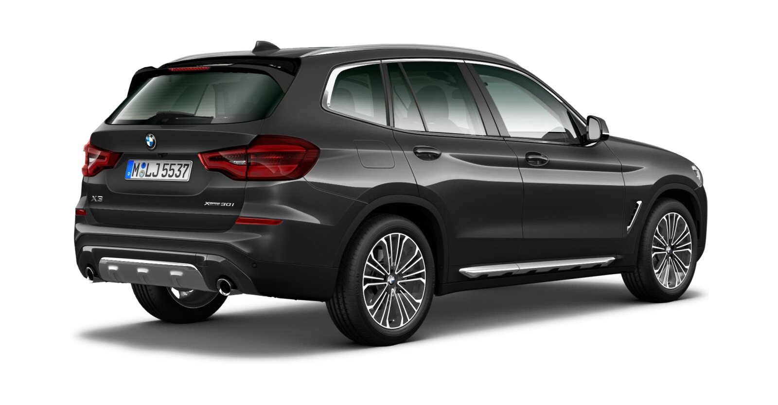 BMW BMW X in Grau von hinten BMW BMW X in Grau von hinten