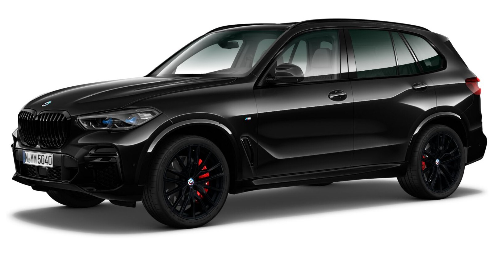 BMW X5 xDrive40d in Schwarz von vorne BMW X5 xDrive40d in Schwarz von vorne