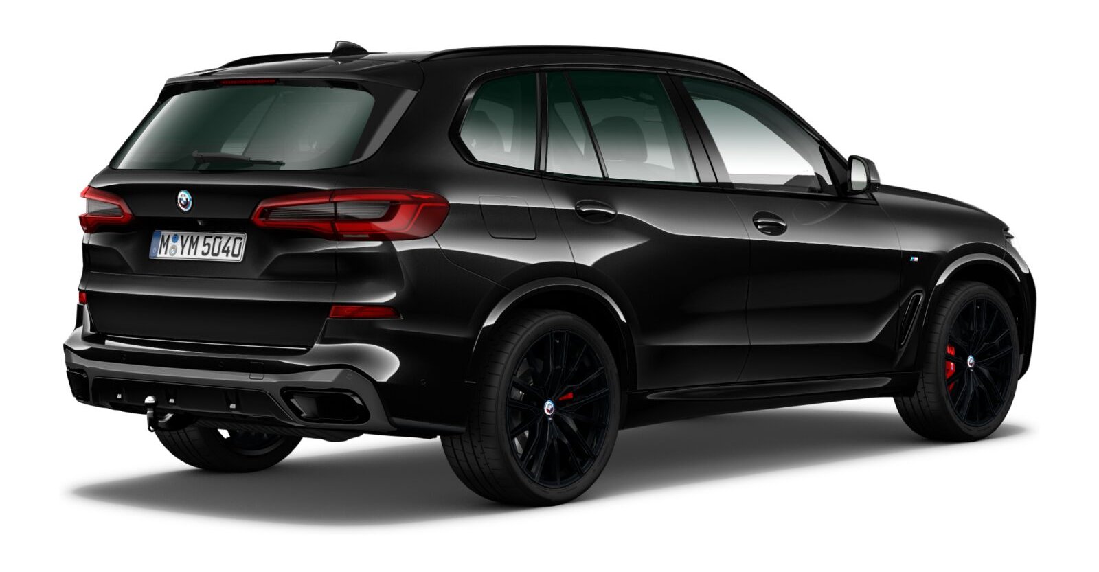 BMW BMW X in Schwarz von hinten