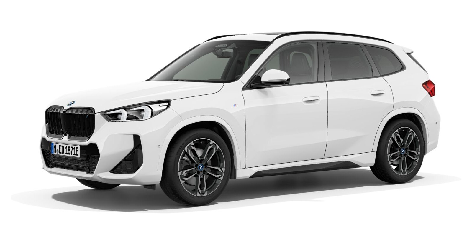 BMW iX1 xDrive30 in Wei&szlig; von vorne