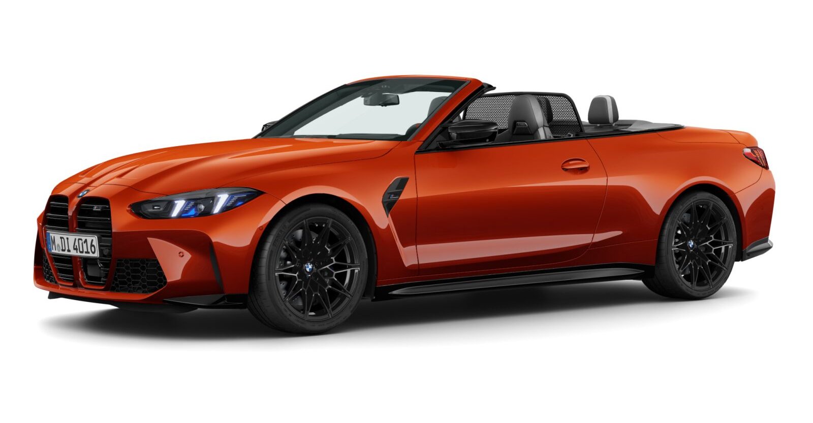 BMW BMW M in Orange von vorne BMW BMW M in Orange von vorne