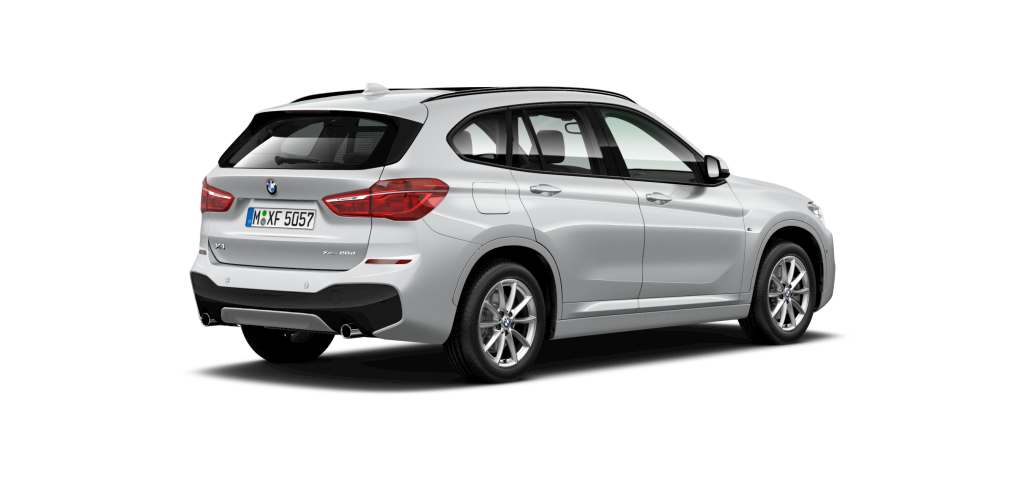BMW BMW X in Silber von hinten BMW BMW X in Silber von hinten