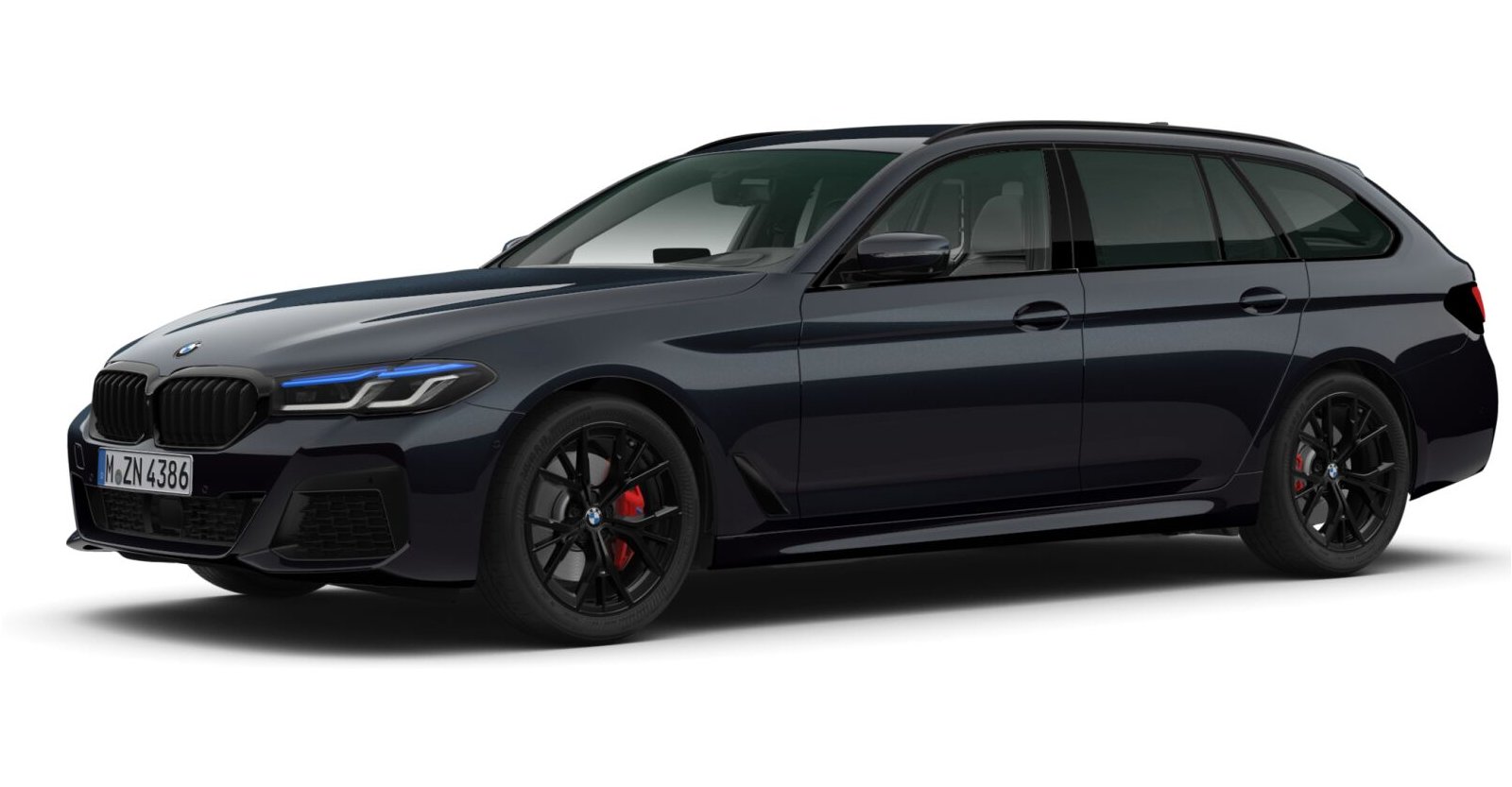 BMW BMW 5er in Schwarz von vorne BMW BMW 5er in Schwarz von vorne