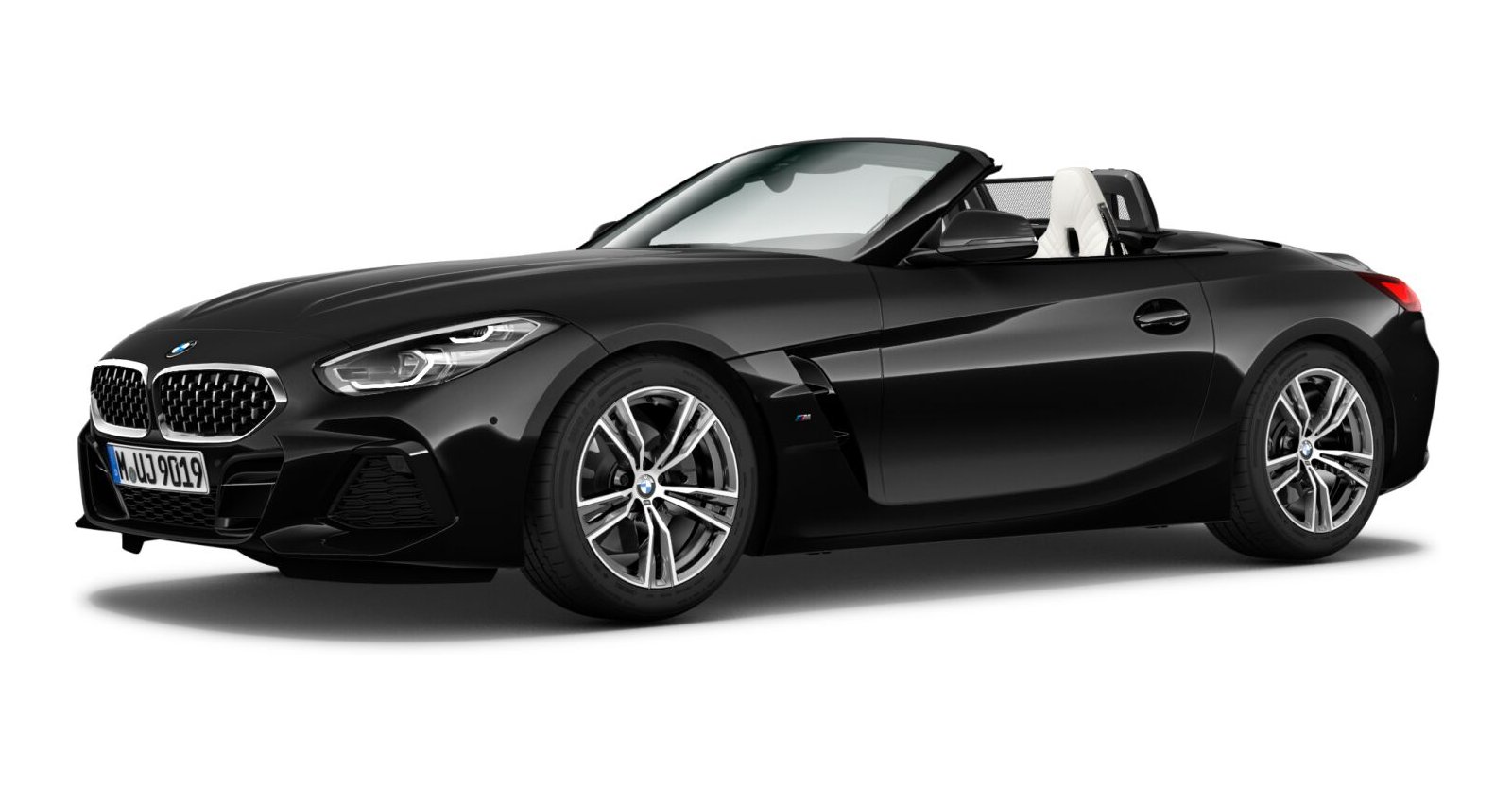 BMW Z4 sDrive30i in Schwarz von vorne BMW Z4 sDrive30i in Schwarz von vorne