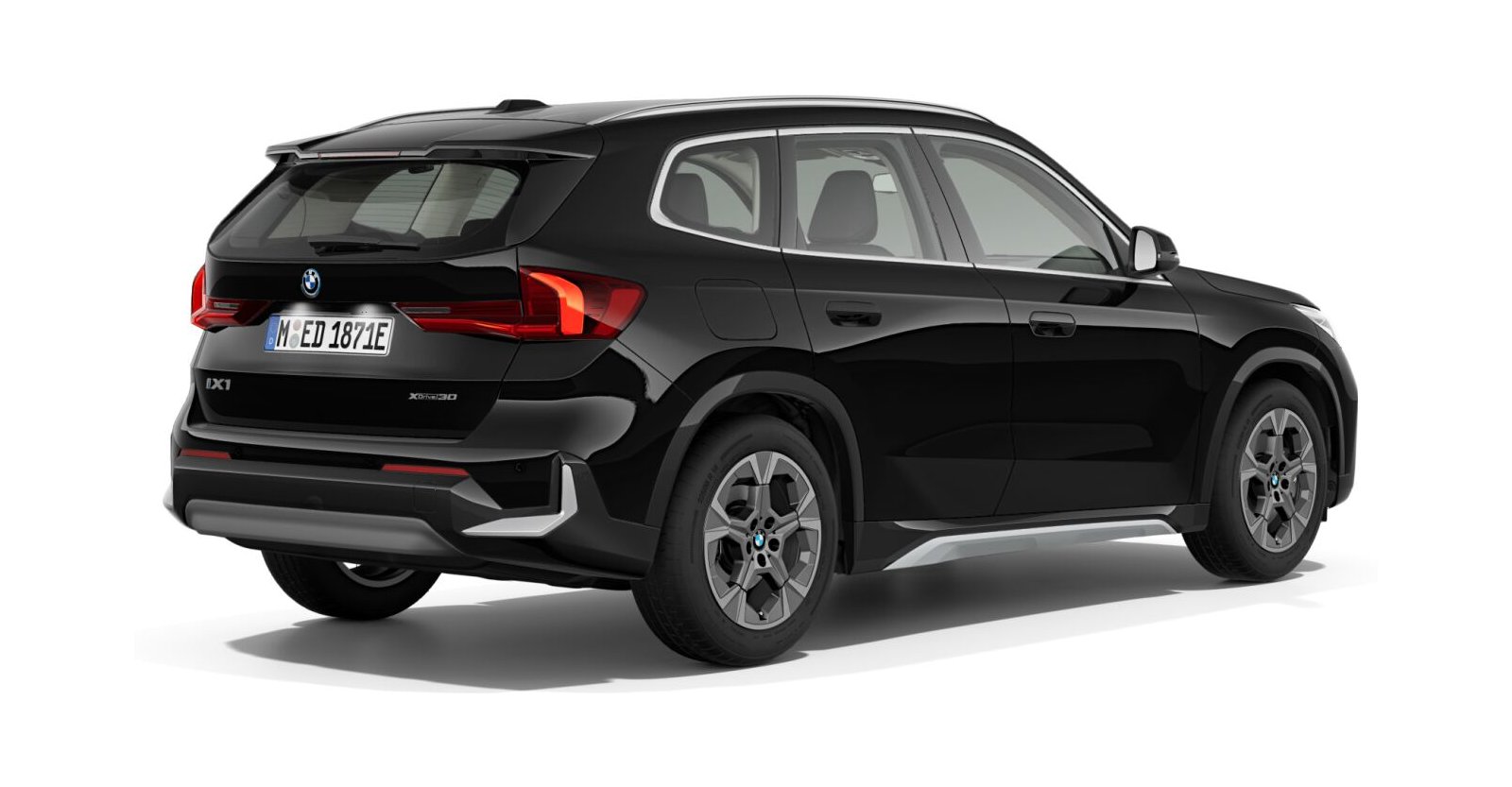BMW BMW I in Schwarz von hinten