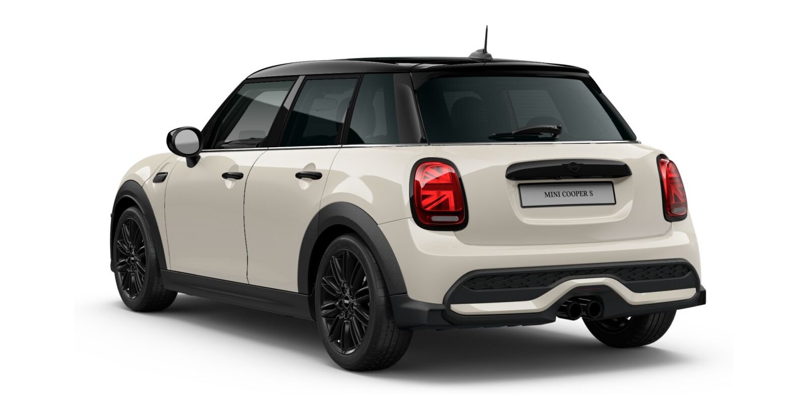MINI MINI 5-T&uuml;rer in Wei&szlig; von hinten