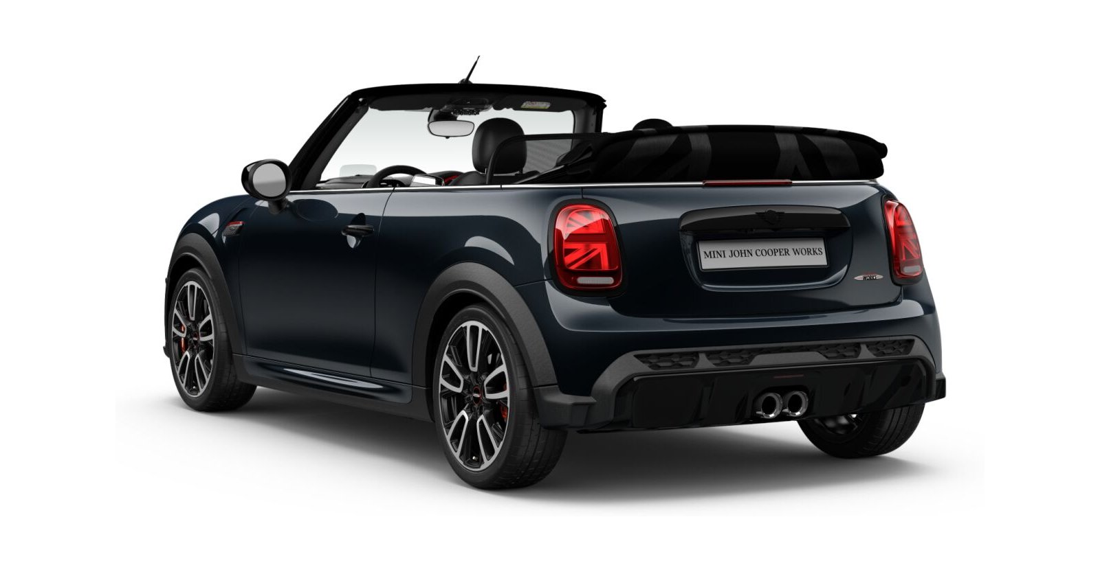 MINI MINI Cabrio in Schwarz von hinten