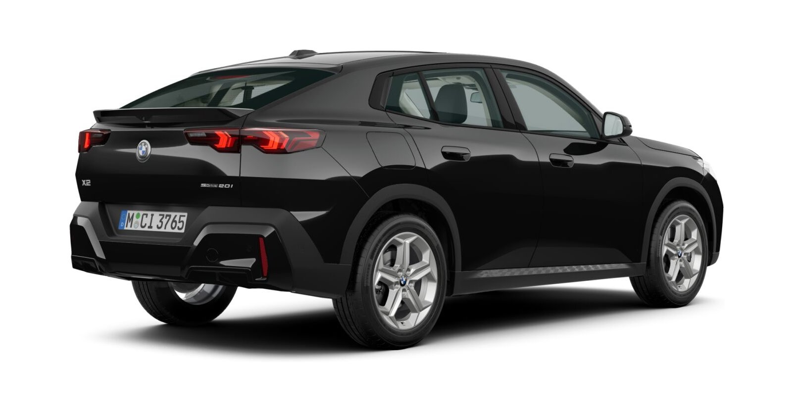 BMW BMW X in Schwarz von hinten BMW BMW X in Schwarz von hinten