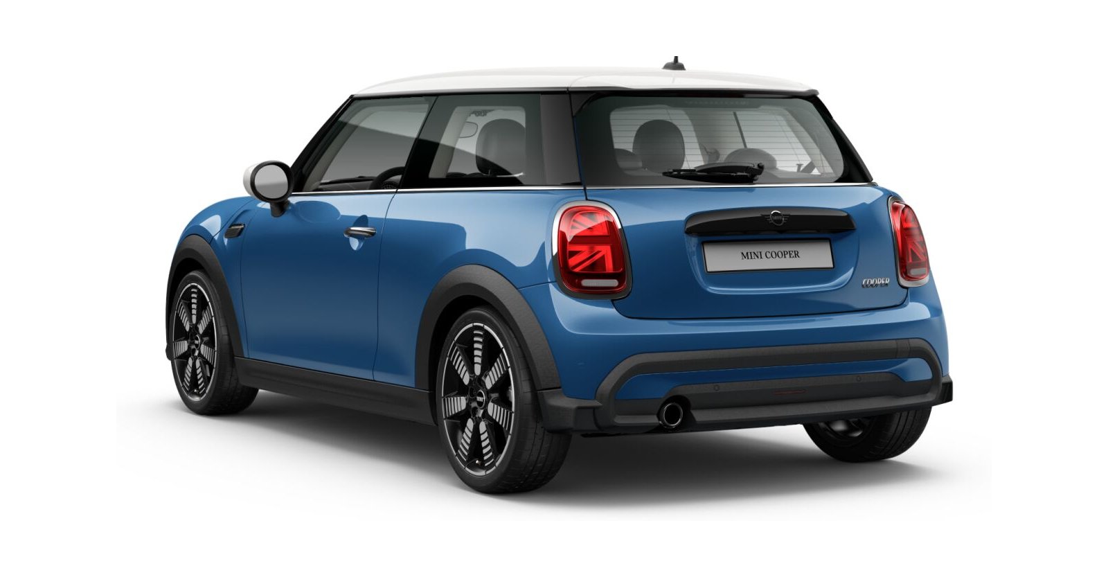 MINI MINI 3-Türer in Blau von hinten MINI MINI 3-Türer in Blau von hinten