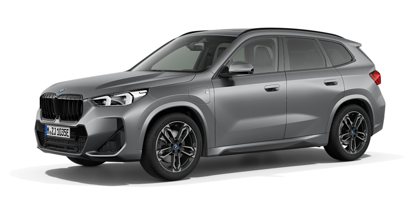 BMW X1 xDrive30e in Grau von vorne