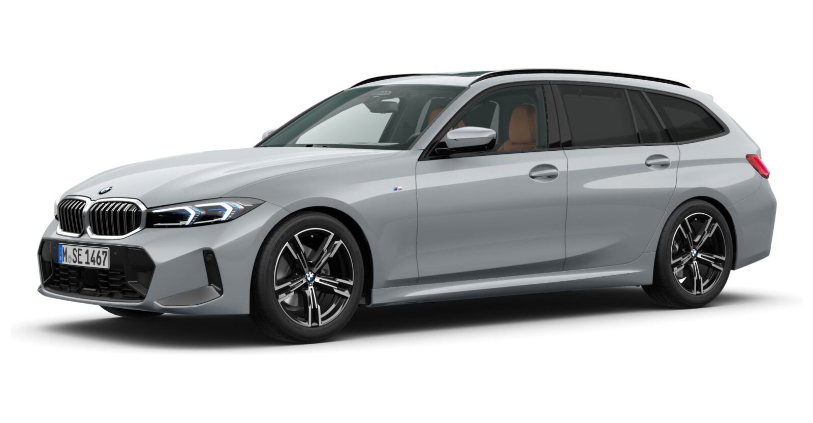 BMW 320d xDrive Touring in Grau von vorne BMW 320d xDrive Touring in Grau von vorne