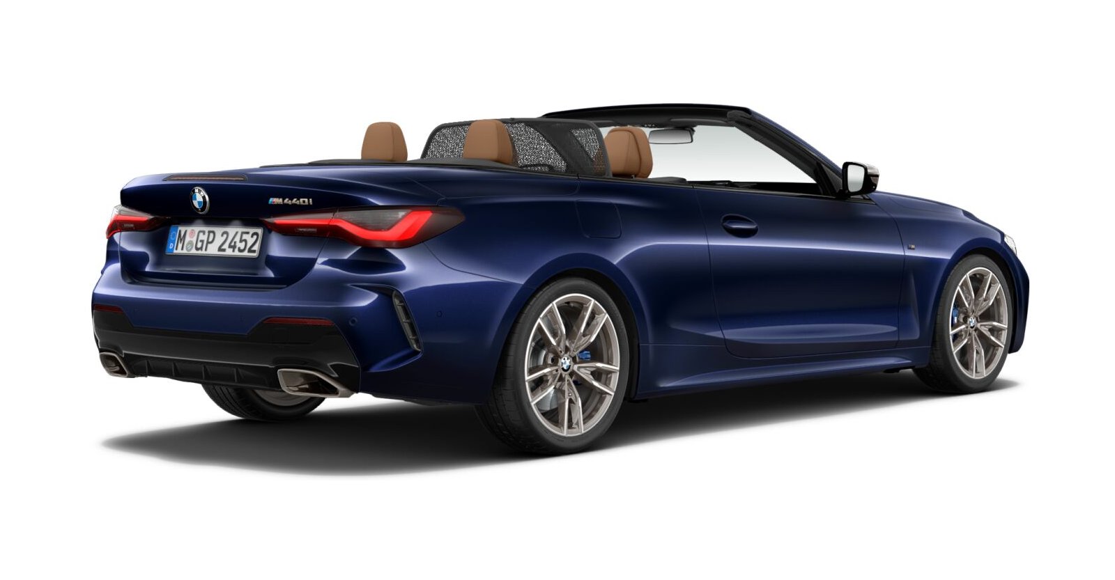 BMW BMW 4er in Blau von hinten BMW BMW 4er in Blau von hinten