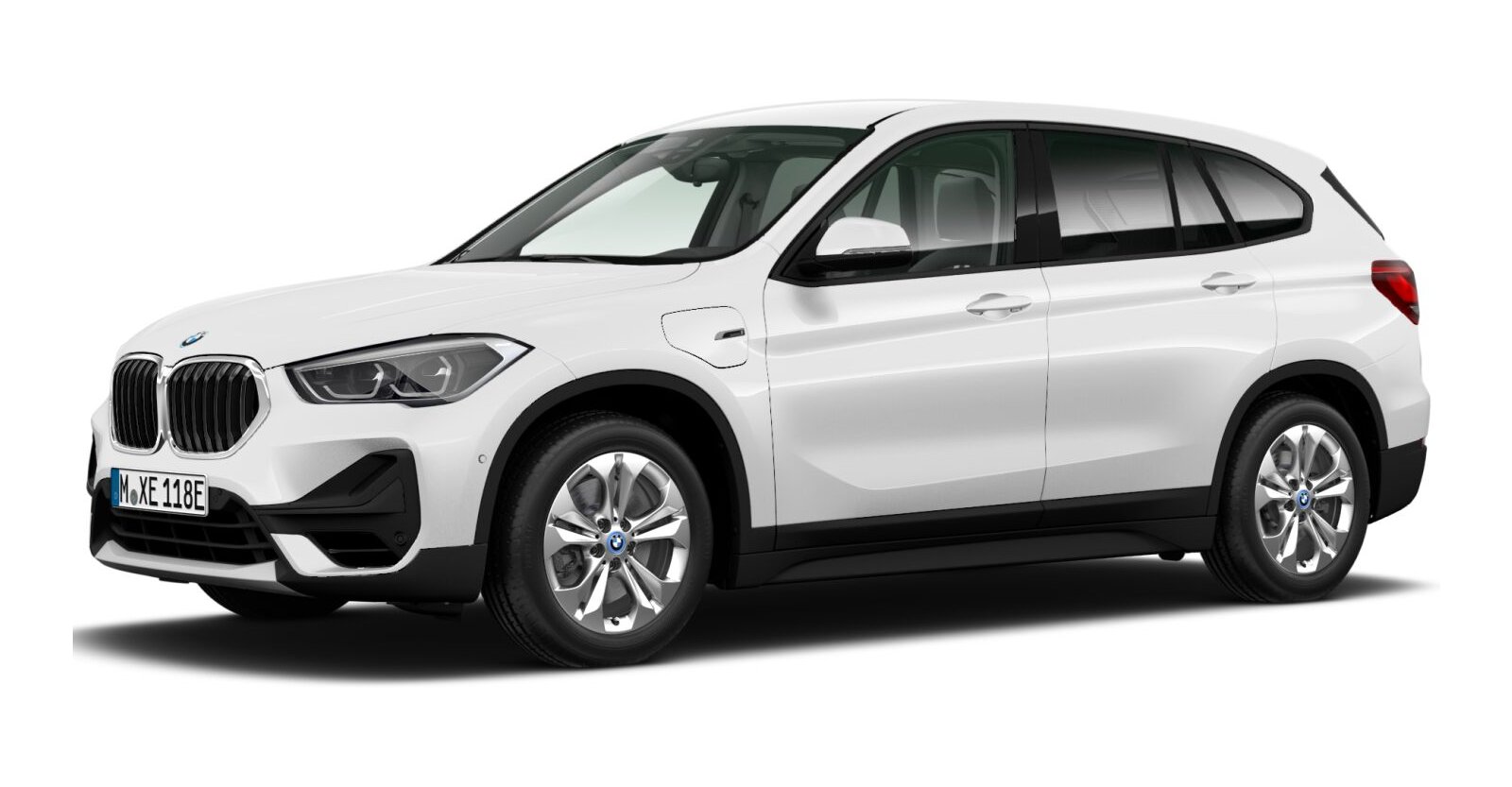 BMW X1 xDrive25e in Weiß von vorne BMW X1 xDrive25e in Weiß von vorne