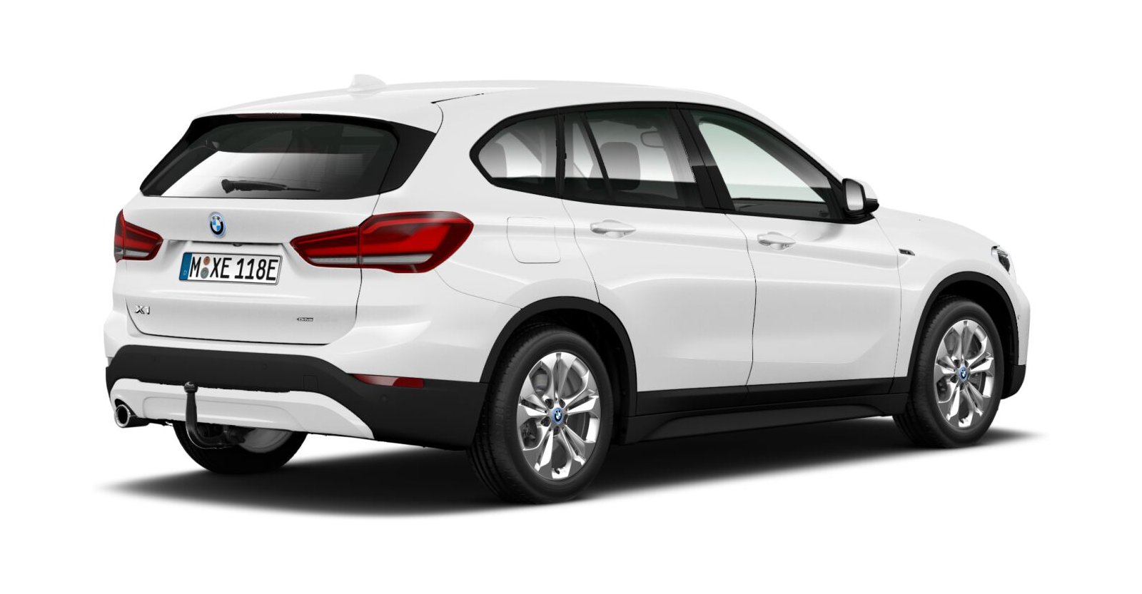 BMW BMW X in Wei&szlig; von hinten