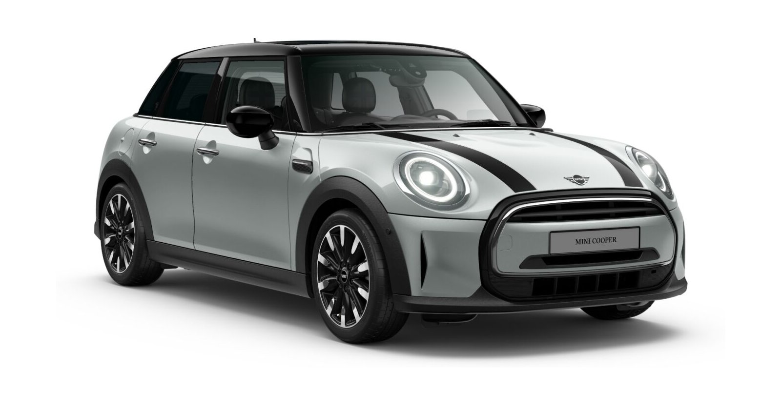MINI Cooper 5-T&uuml;rer in Silber von vorne